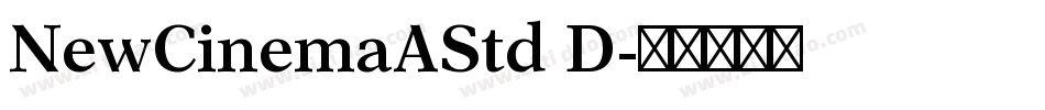 NewCinemaAStd D字体转换